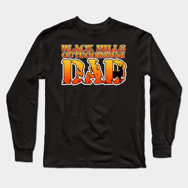 Black Hills Outdoorsman Dad Long Sleeve T-Shirt by Shawnsonart